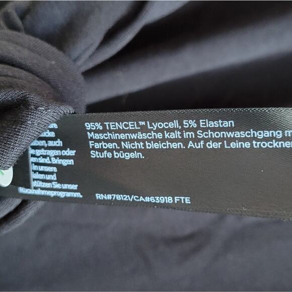 Eileen Fisher Mandarin Collar Long Sleeve Tunic Shirt XS Black - Picture 6 of 6